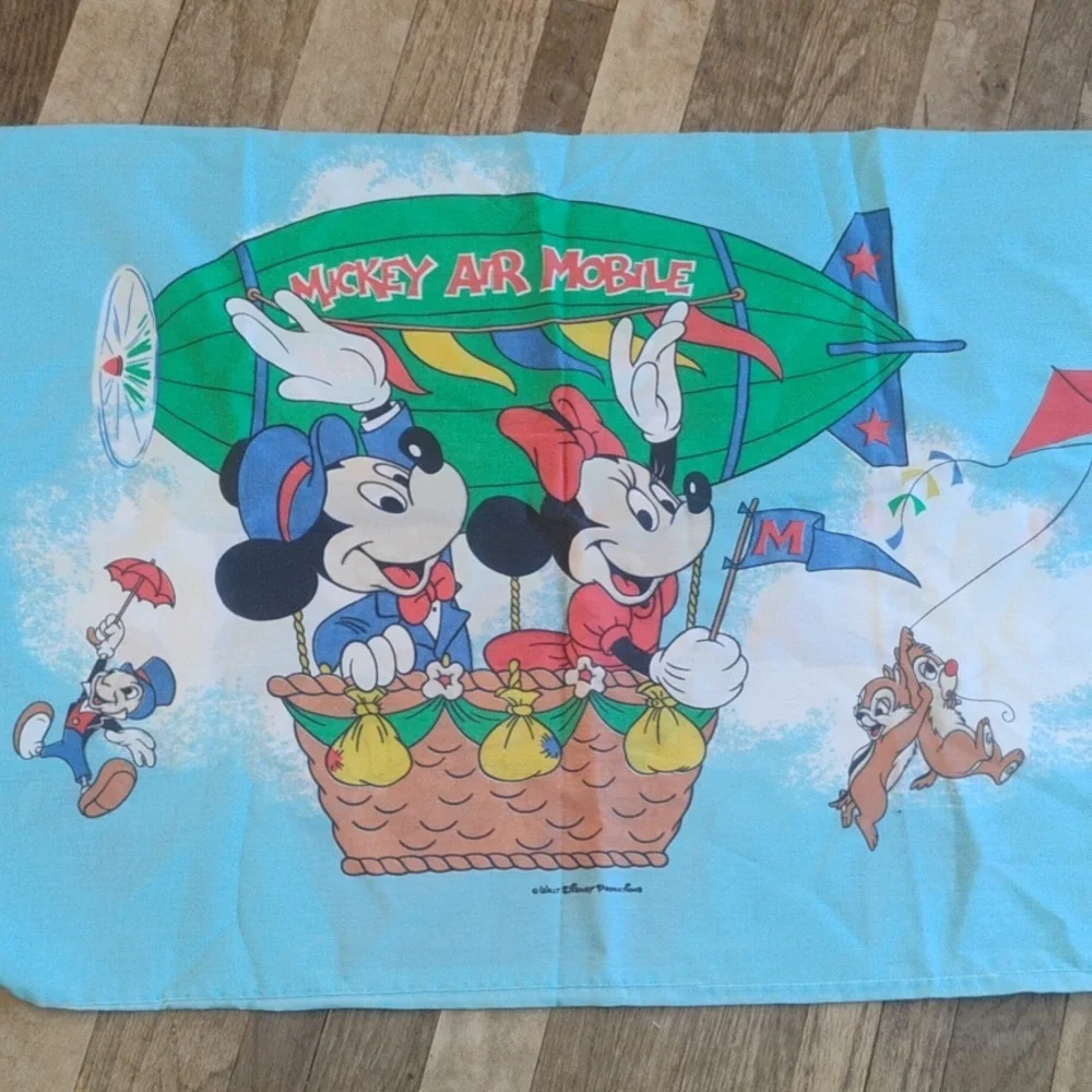 Disney Kids  MICKEY & FRIENDS Air Mobile Vintage PILLOWCASE Only